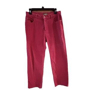 Eddie Bauer Women’s Corduroy Pants Fusia Pink 10P Natural Fit Wide Leg